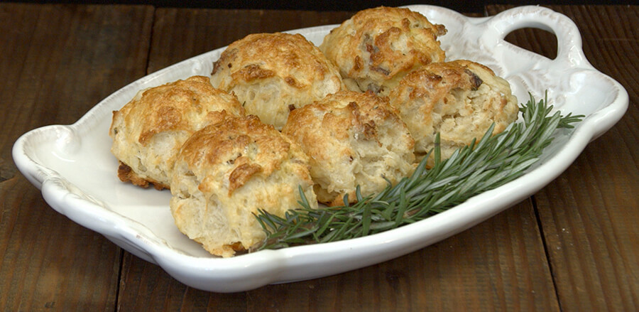 Bacon, Gruyère & Rosemary Scones - Clabber Girl