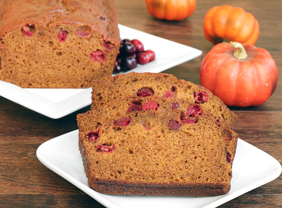 Pumpkin Cranberry Quick Bread Clabber Girl