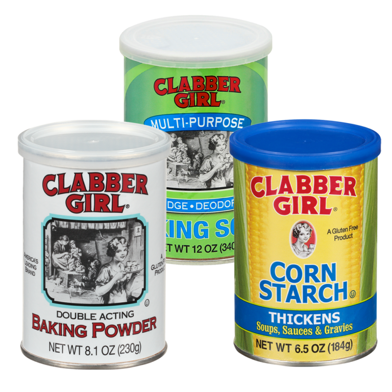 Clabber Girl Baking Powder, Baking Soda, Corn Starch Rumford