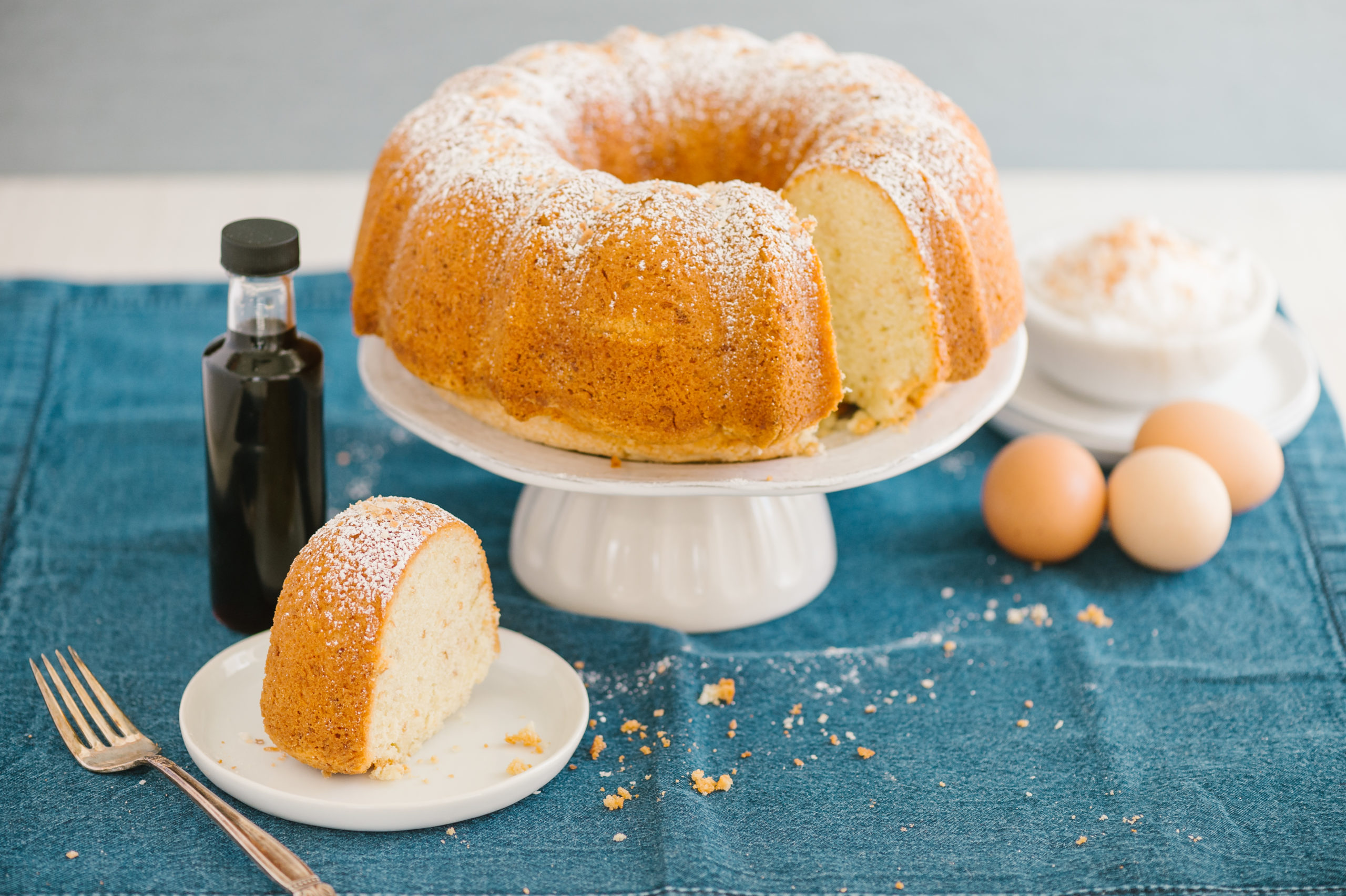 Toasted Coconut Pound Cake - Clabber Girl