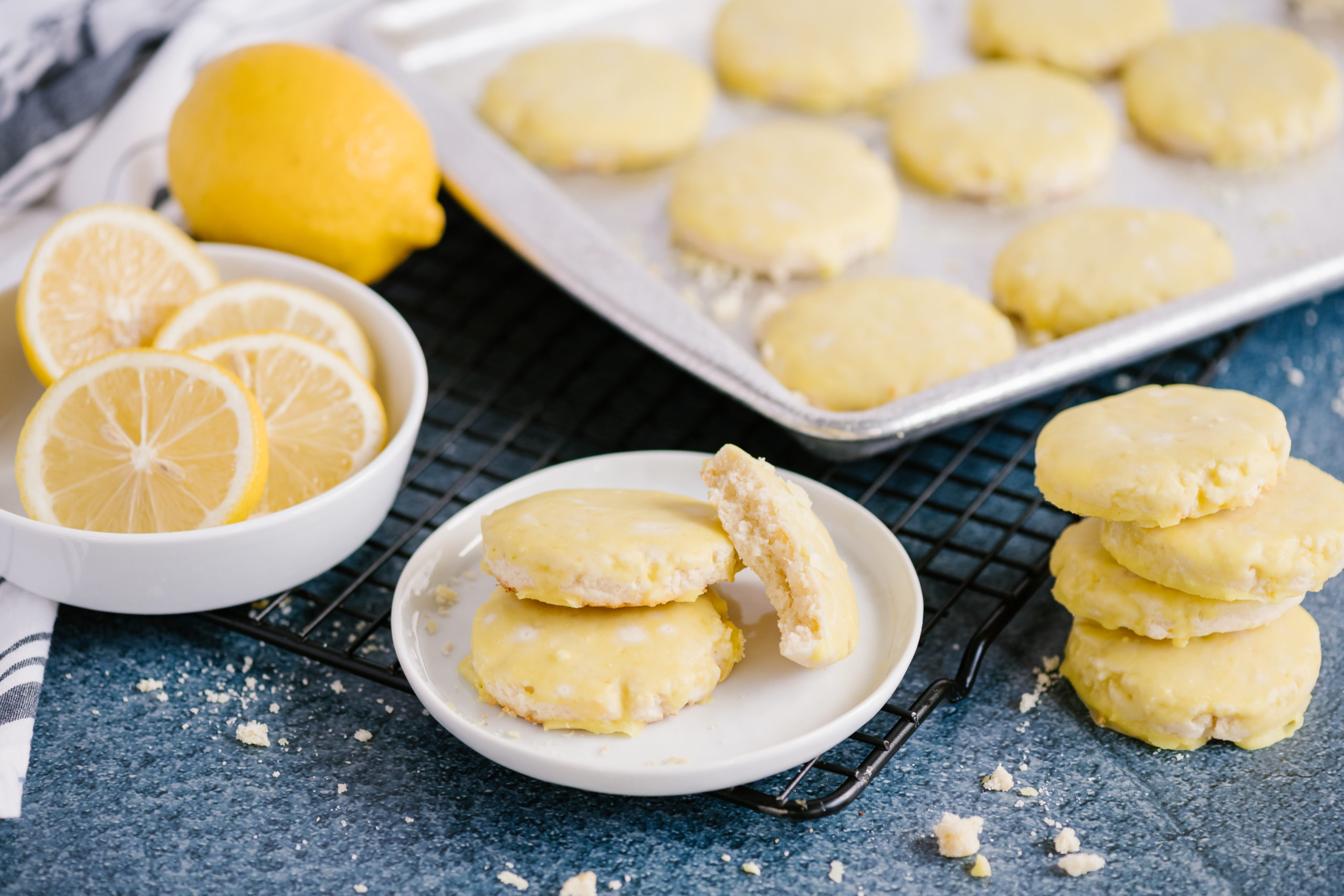 Cream Cheese Lemon Cookies - Clabber Girl