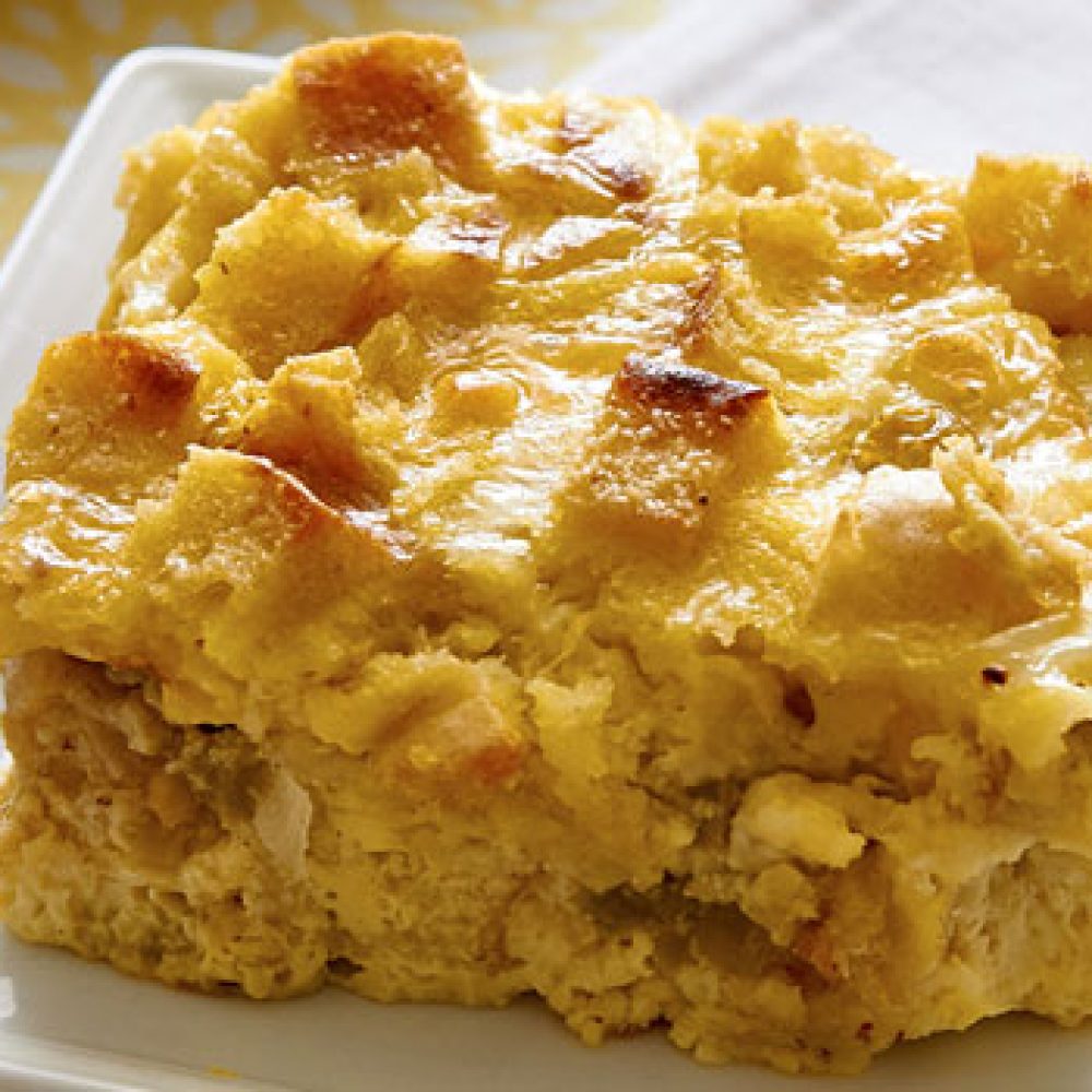 Ham-Cheese-and-Green-Chile-Bread-Pudding