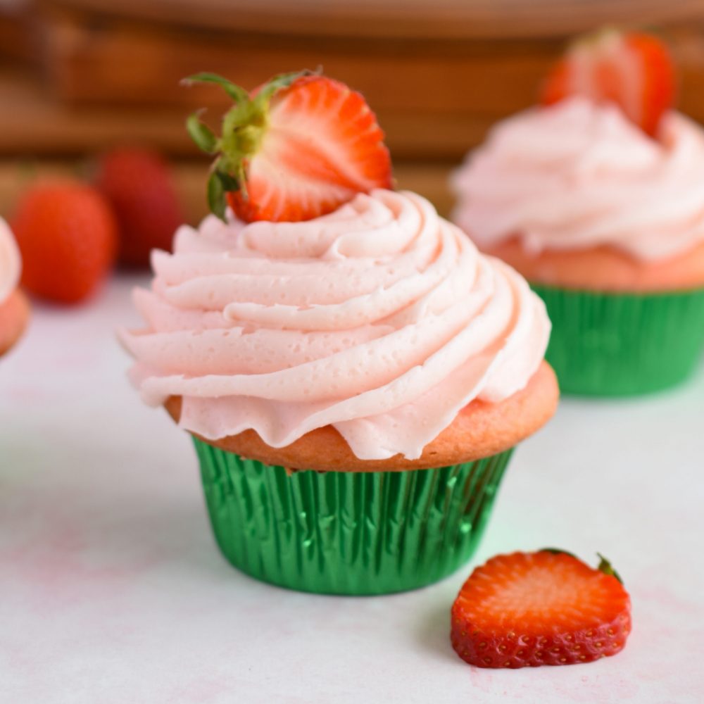 Strawberry Cupcakes with Strawberry Frosting (3)